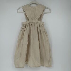 Vintage Pleasant Company Pinafore American Girl Kirsten Birthday Springtime Sz 7